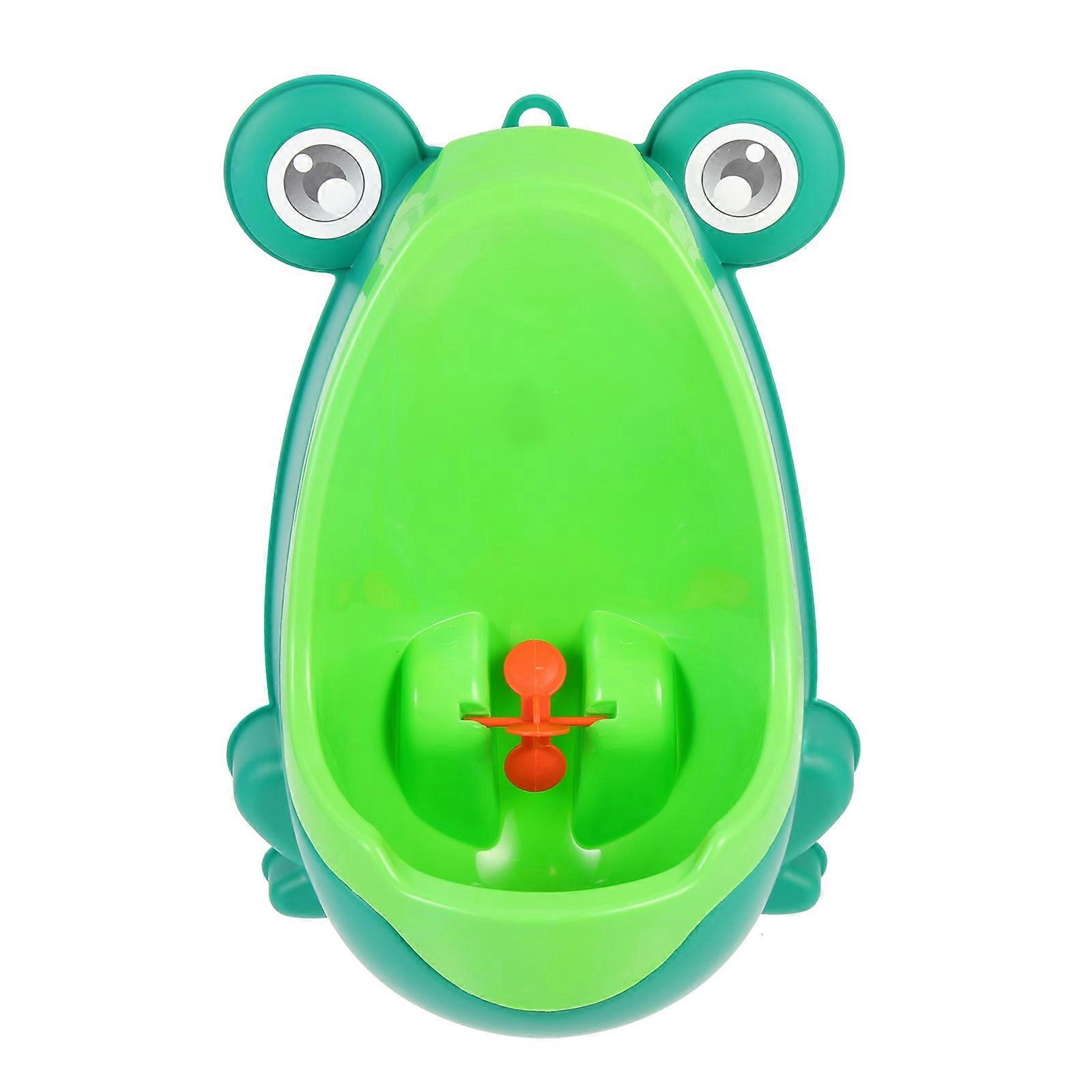 Portable Urinal for Boys with Fun Cartoon Design and Rotating Water Wheel – Durable, Travel Friendly Potty Training Solution for Home and On the Go