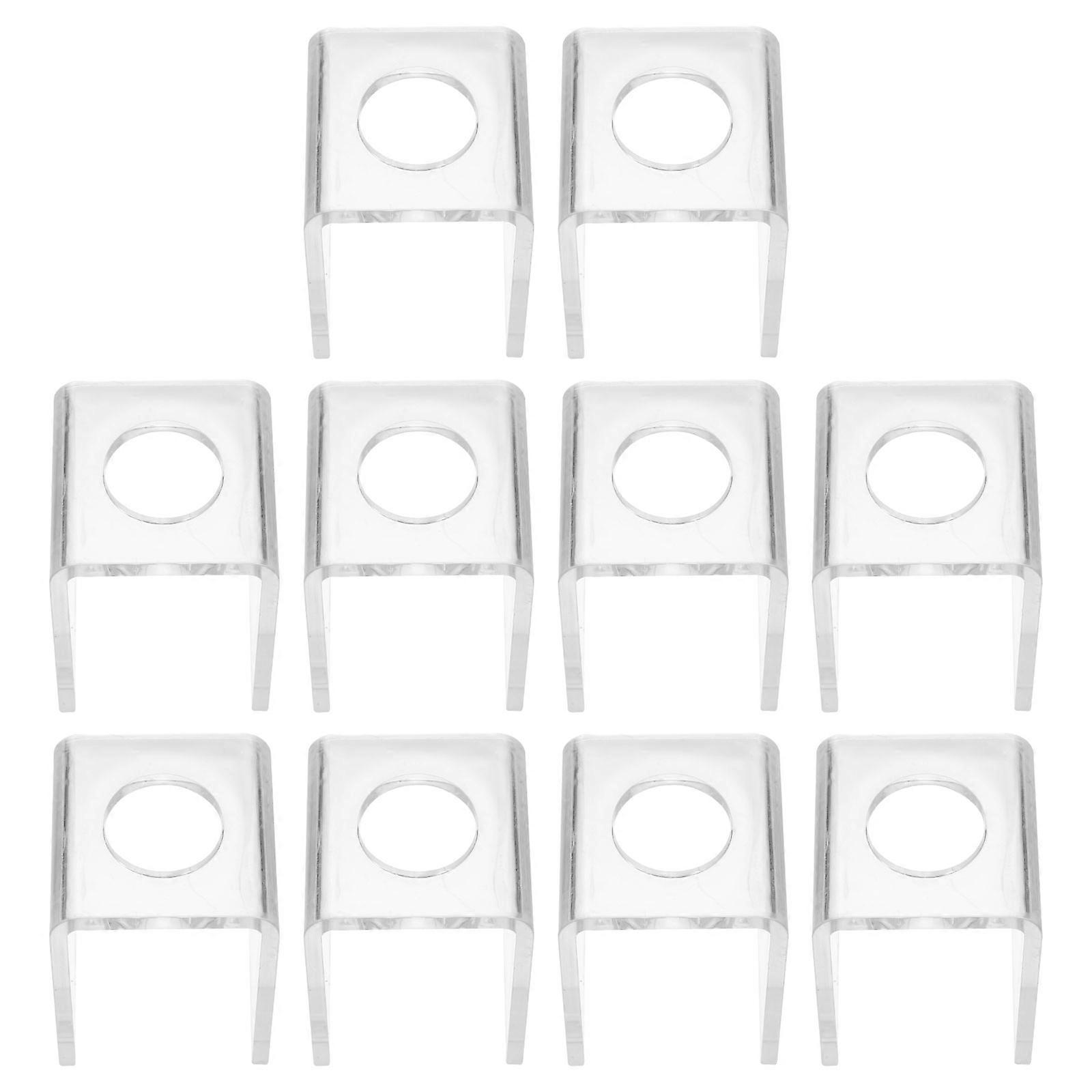 Présentoir de rouge à lèvres 10 pièces bricolage rouge à lèvres outil cylindrique en plastique transparent pour un usage domestique