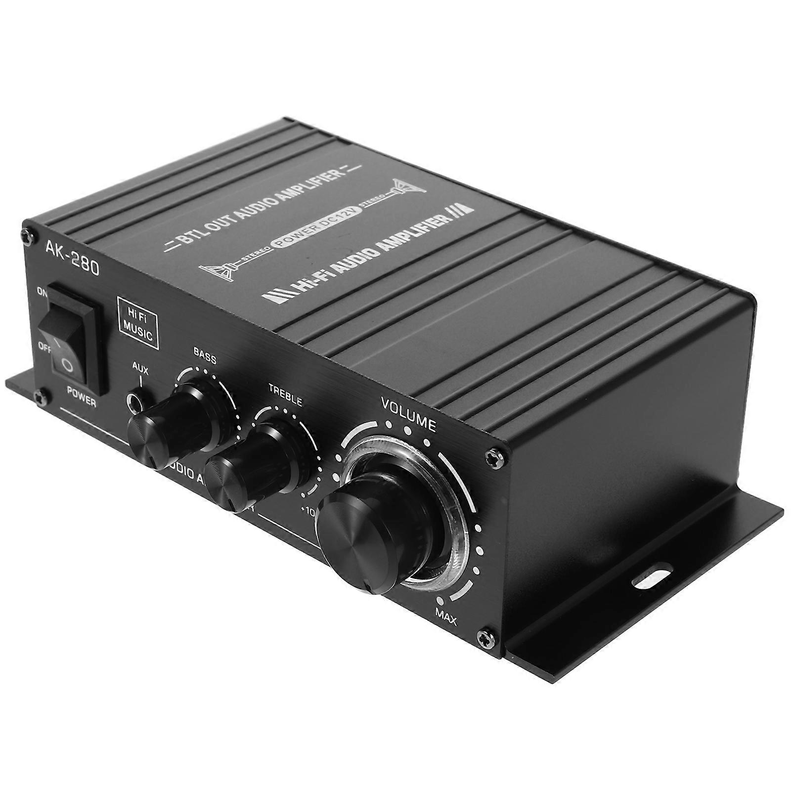 Mini Power Amplifier Audio Amplification For Home Audio And Computer Black Color 1 Pcs