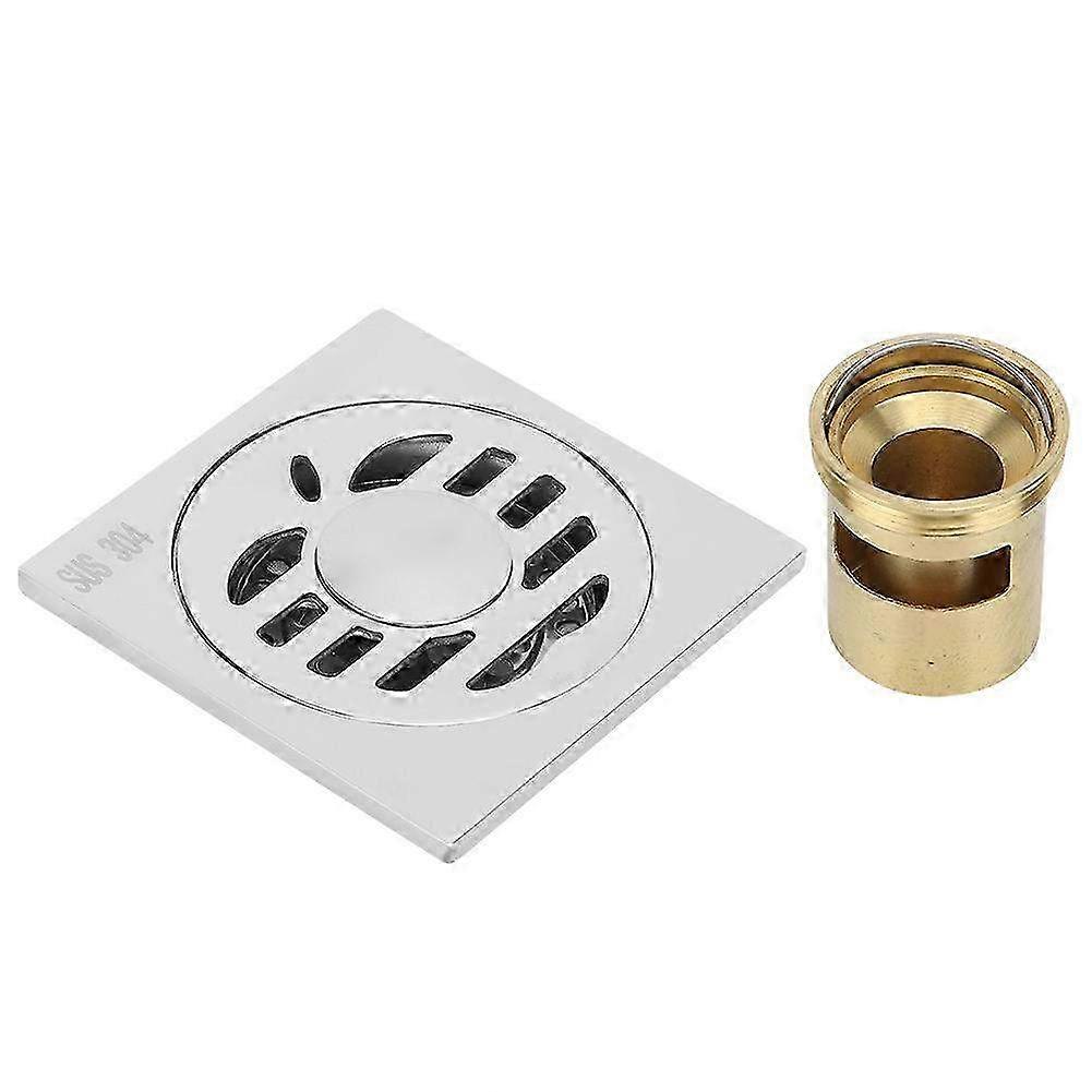 Odor-Resistant Stainless Steel U-Shaped Floor Drain for Bathroom & Balcony - Dual Use Washing Machine Drainage Solution