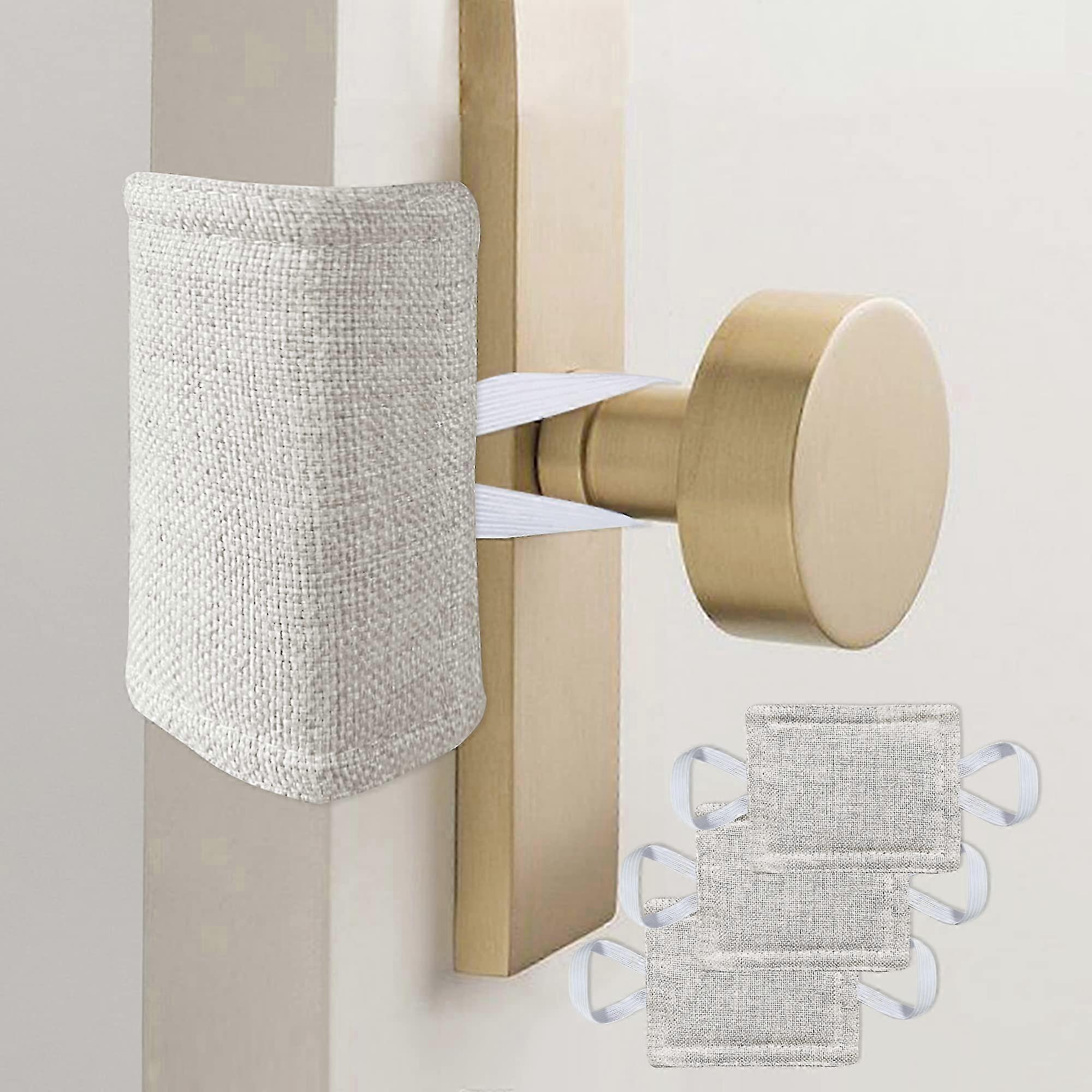 ソフトクローズドアストッパー - ノイズリダクションドアサイレンサー、保育園、赤ちゃん、浅い睡眠者用、耐久性のあるドアクッション&ラッチカバー