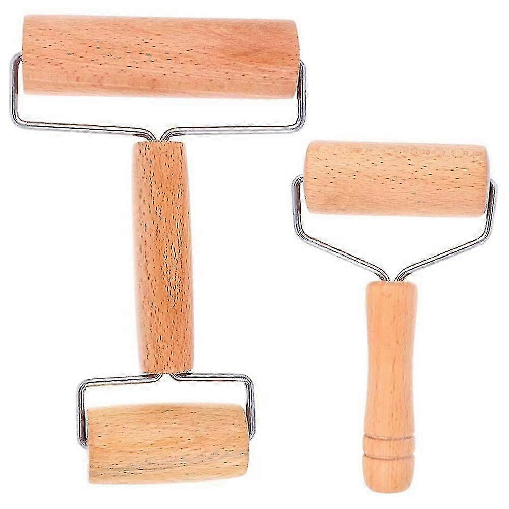 Baking Rolling Pin for Dough, Pizza, and Cookie Preparation - Wooden Cake Tool