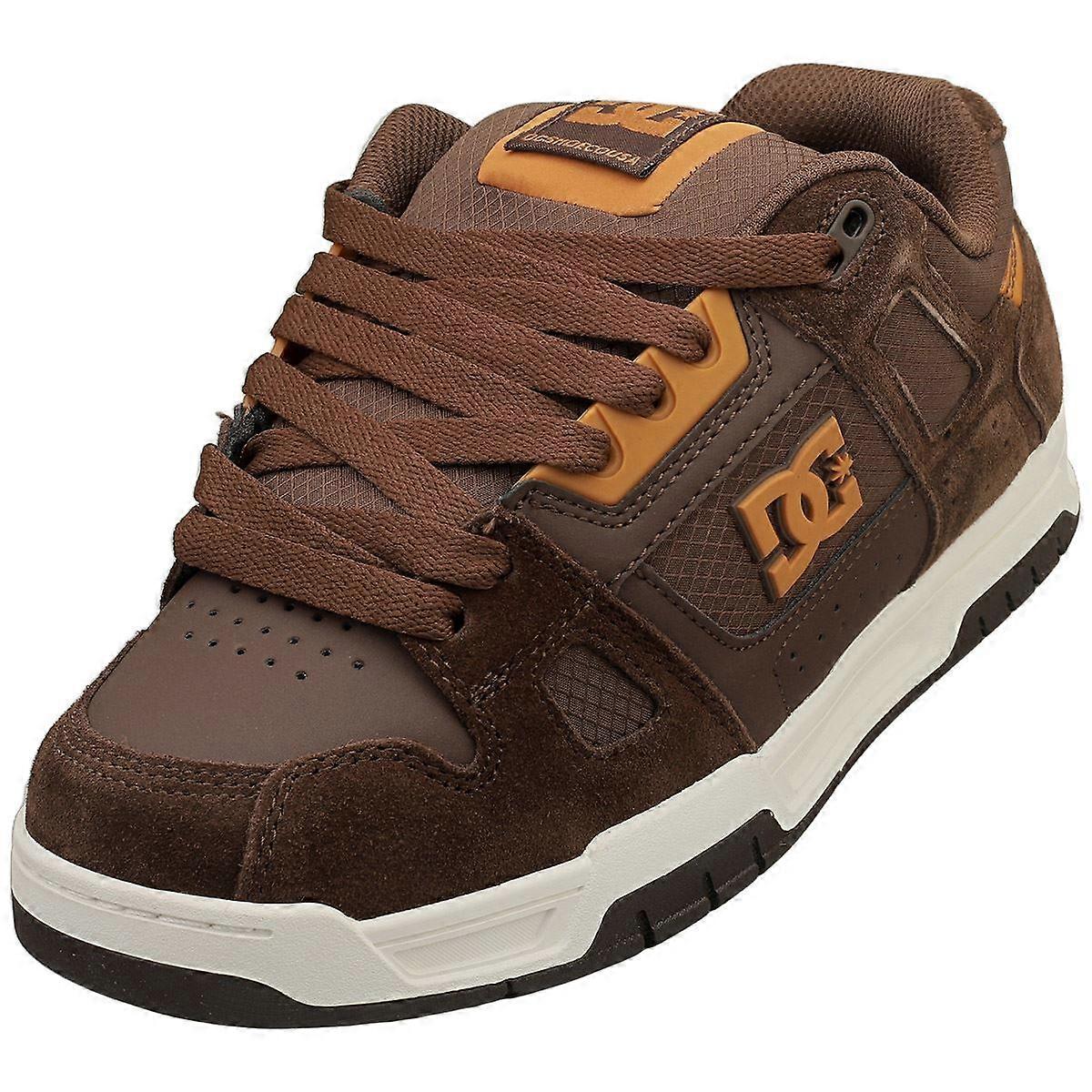 DC Shoes Stag 男士棕色棕褐色滑板运动鞋