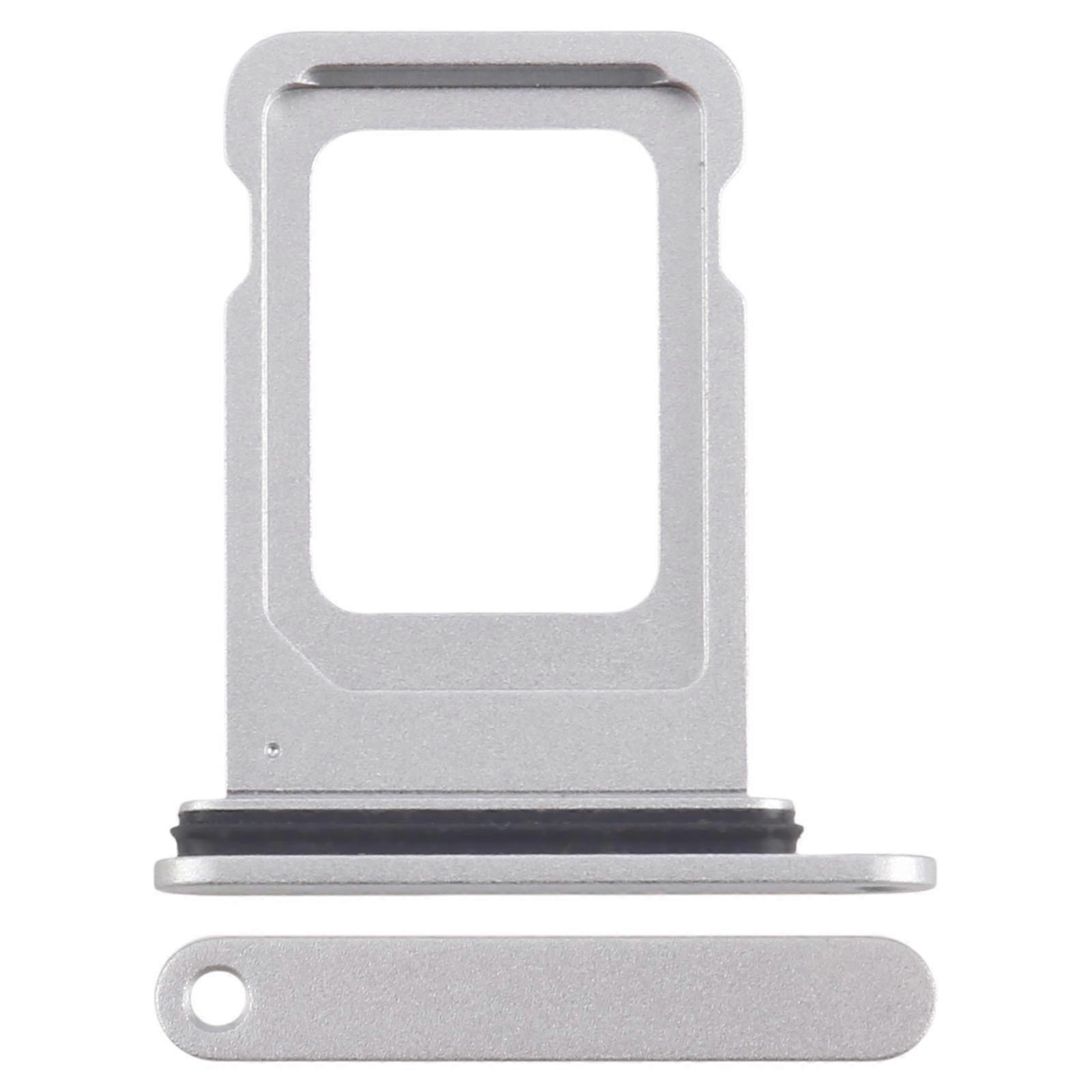 Single SIM Card Tray SIM Card Adapter with SIM Card Eject Tool for iPhone 16e (White)
