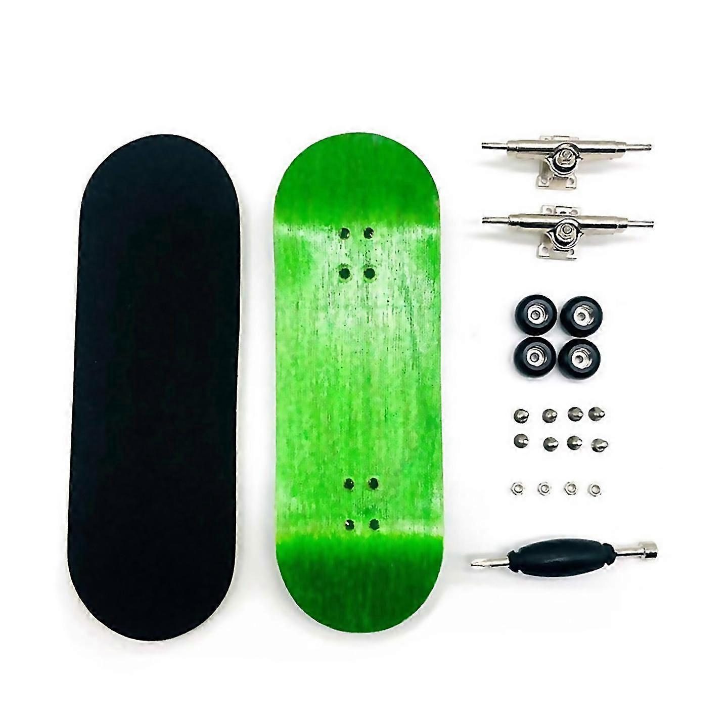 For Finger Skateboard Board Width 32mm Professional Maple Green