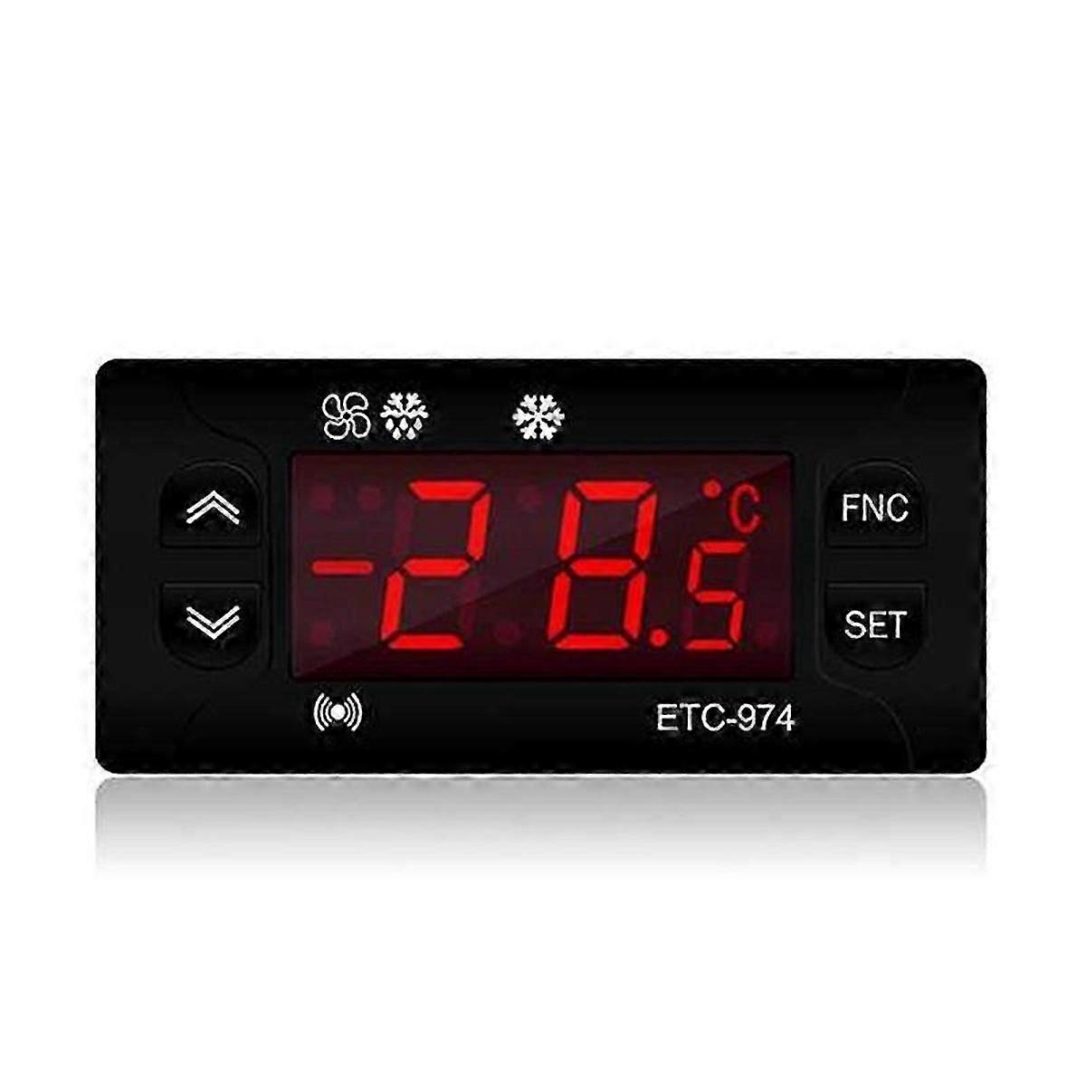 ETC-974 مصغرة تحكم في درجة الحرارة ثلاجة منظم ترموستات منظم حراري مزدوج N