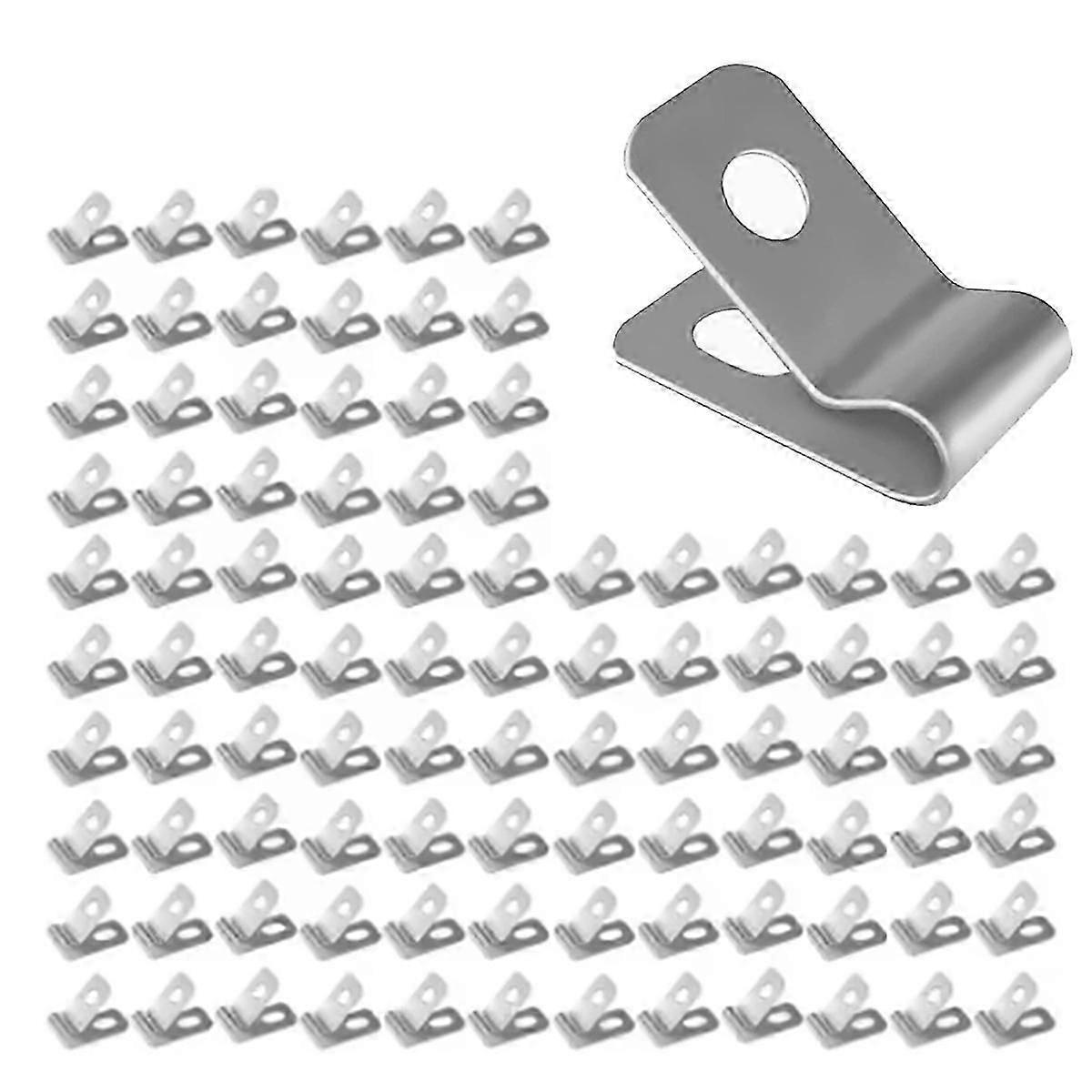 Wire mounting clips for fence installation - 100pcs agricultural fencing clips for stable wire connection