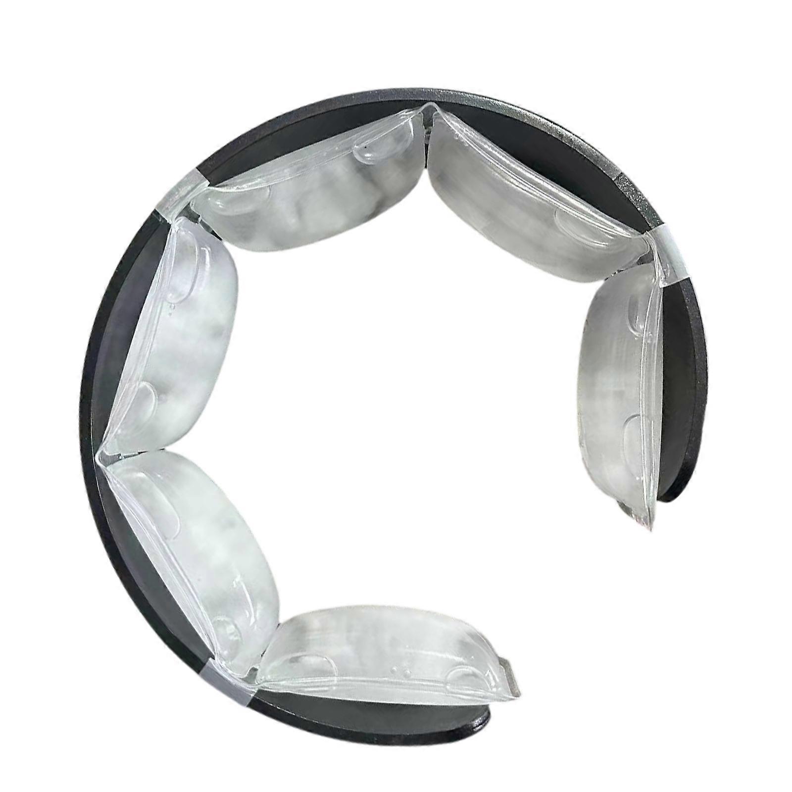 Cooling Neckband Ice Packs Sweatproof Cooling Tube Rings Suitable for Outdoor Exercise Gym Work Heat Dissipation  Black