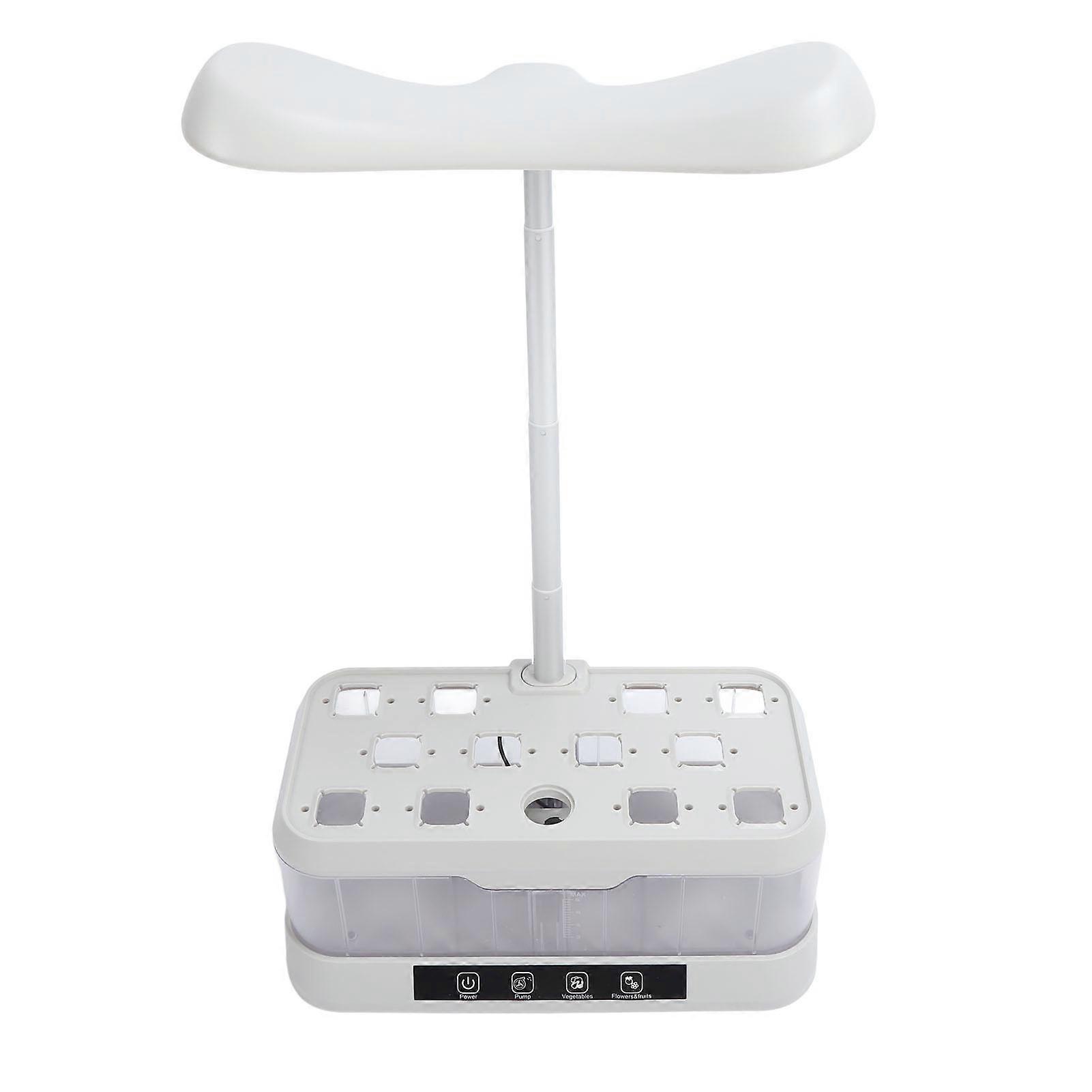 12 Pods Hydroponics Indoor Gardening System with LED Light, EU Plug