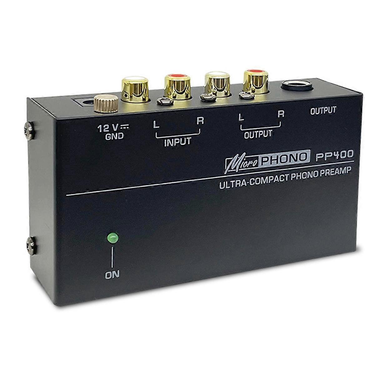 PP400Preamplifier Phono Preamp AudioAmplifier with Level VolumeControl Turntable for Turntable Tube AmplifierSpeaker(EU)