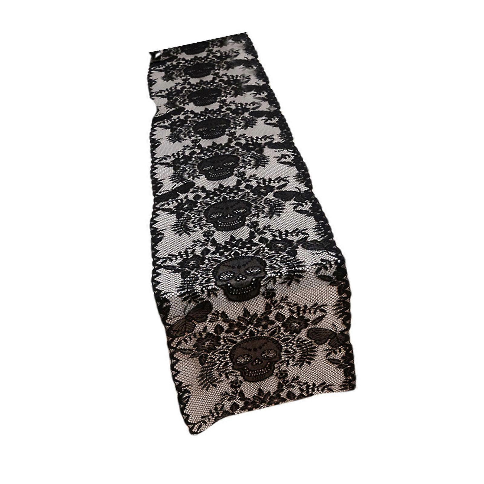 Lace Tablecloth Halloween Decoration Polyester Table Runner For Dining Wall Hanging Background Display Multicolor