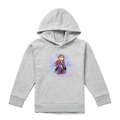 Frozen Childrens/Kids Stay Curious Anna Heather Pullover Hoodie