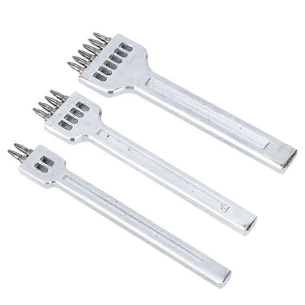 2025 Latest Model 3 Pcs Prong Chisel Leather HCS 4mm Spacing Stitching Punch