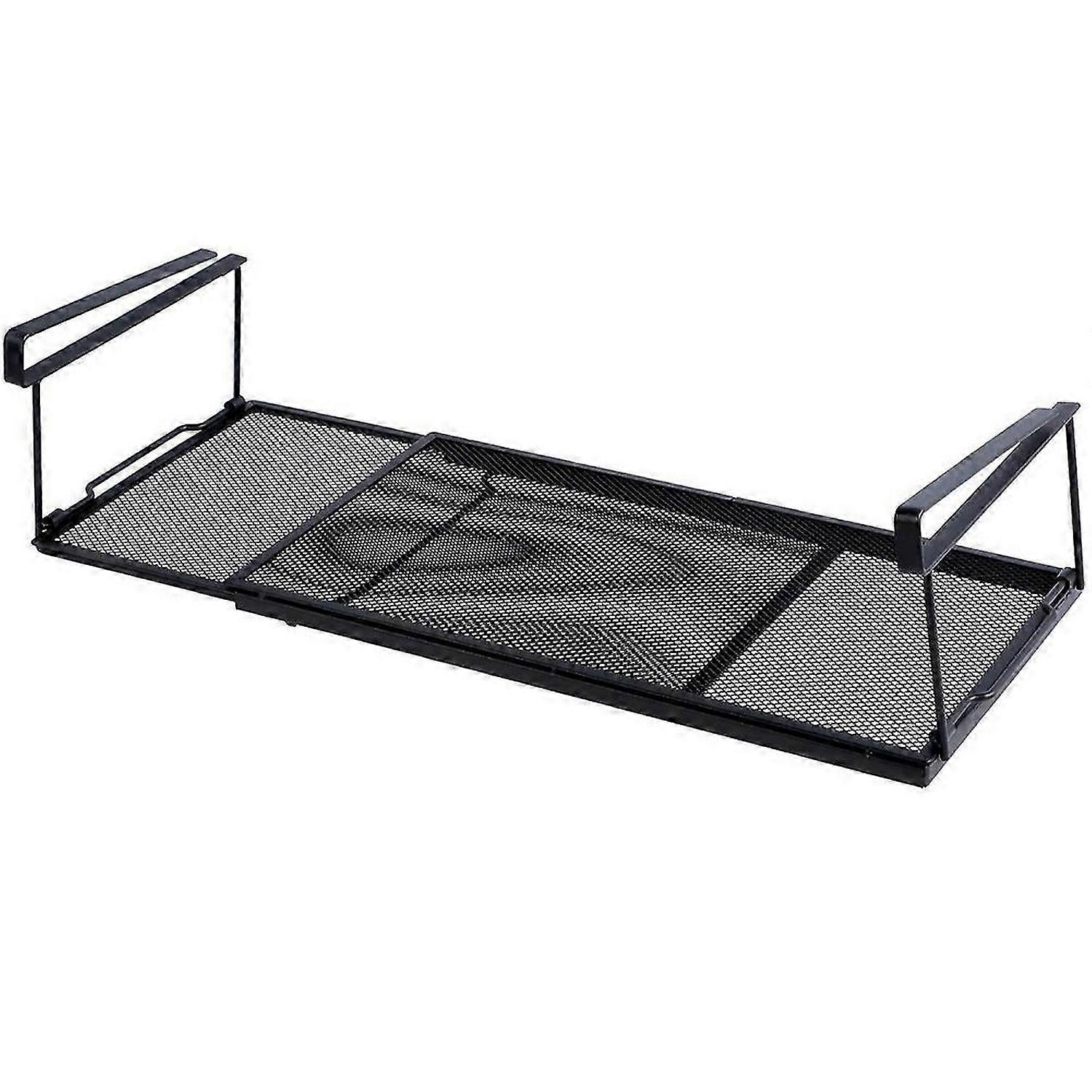 Extendable Under Cabinet Organizer Shelf, Under Desk Storage Rack