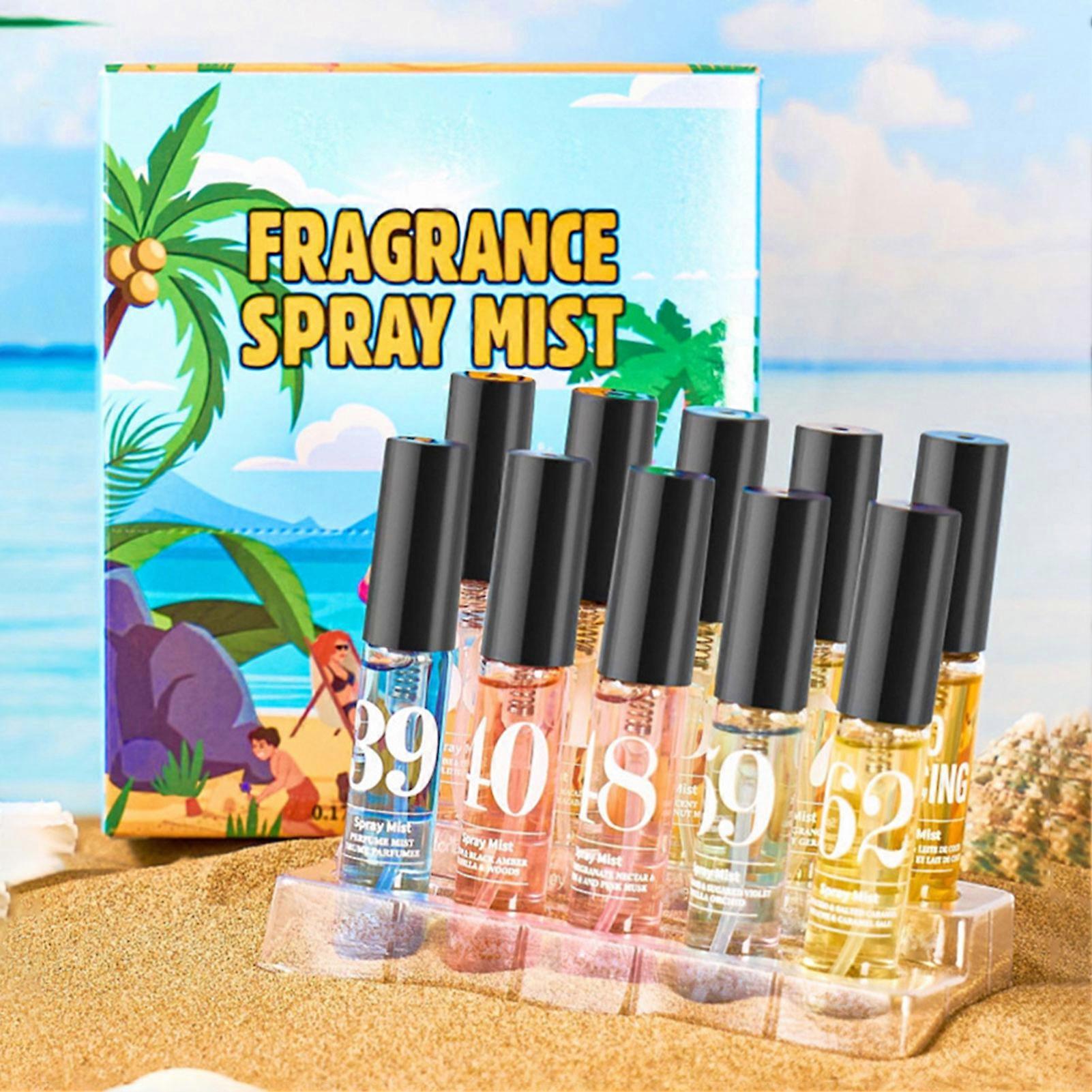 Fragrance Spray Mist Collection, Premium Perfume Set with Multiple Scents, Long-Lasting Elegant Blends -10 fragrances