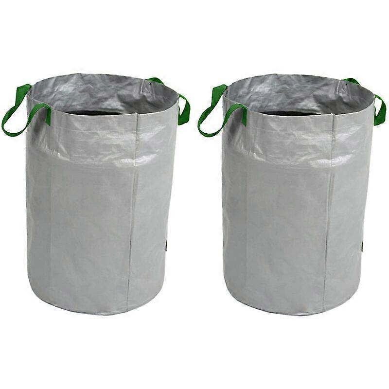 2 Pack Reusable Garden Waste Bags Tear Resistant Waterproof with Handles Waste