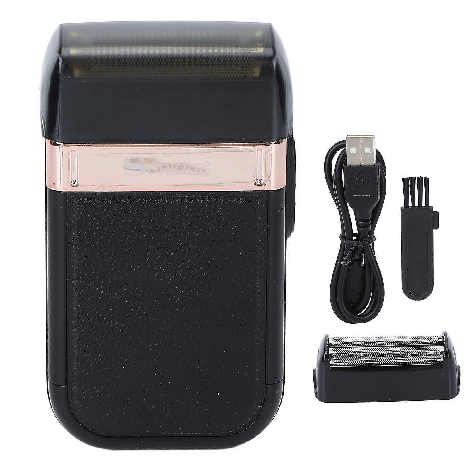 Electric Foil Shaver 2 in 1 Dual Purpose Low Noise Powerful Motor Stainless Steel Blade Portable Barber Shaver