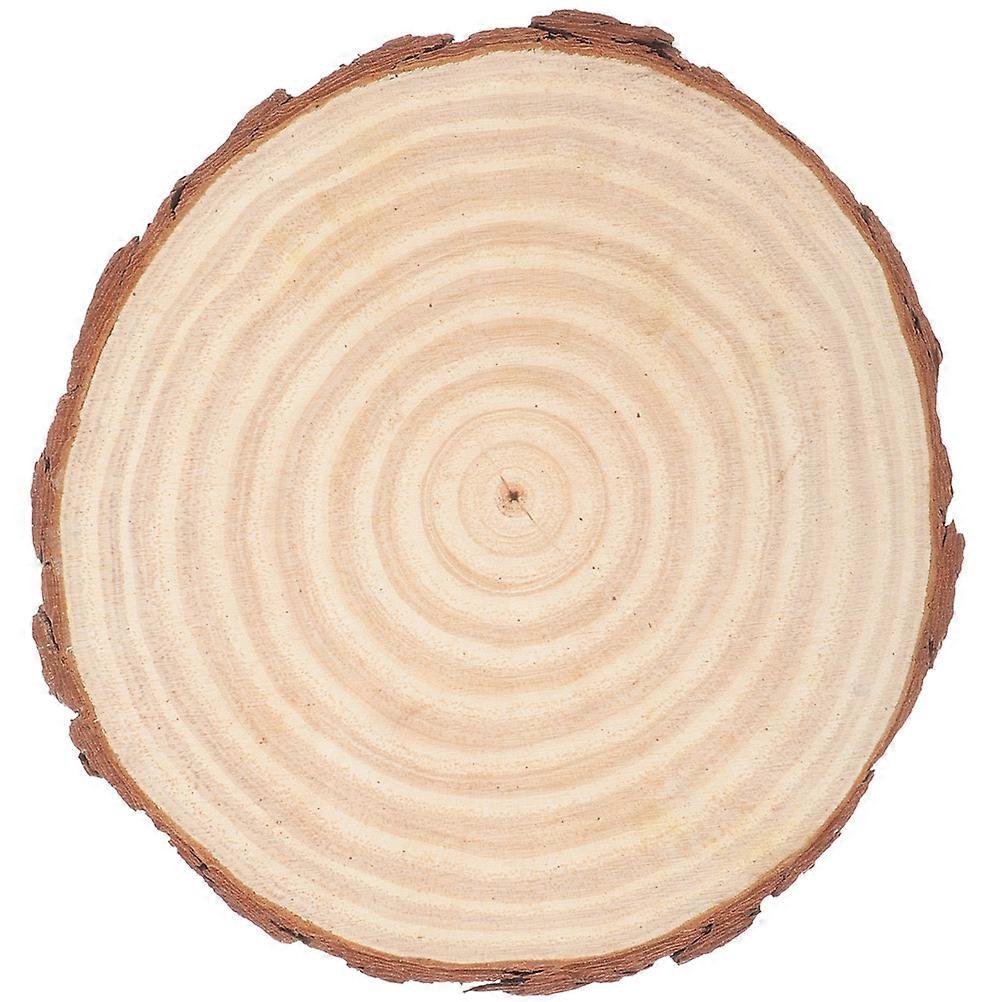 Wood Circles Unfinished Wooden Centerpiece for Display 5Pcs Round Wood Slice