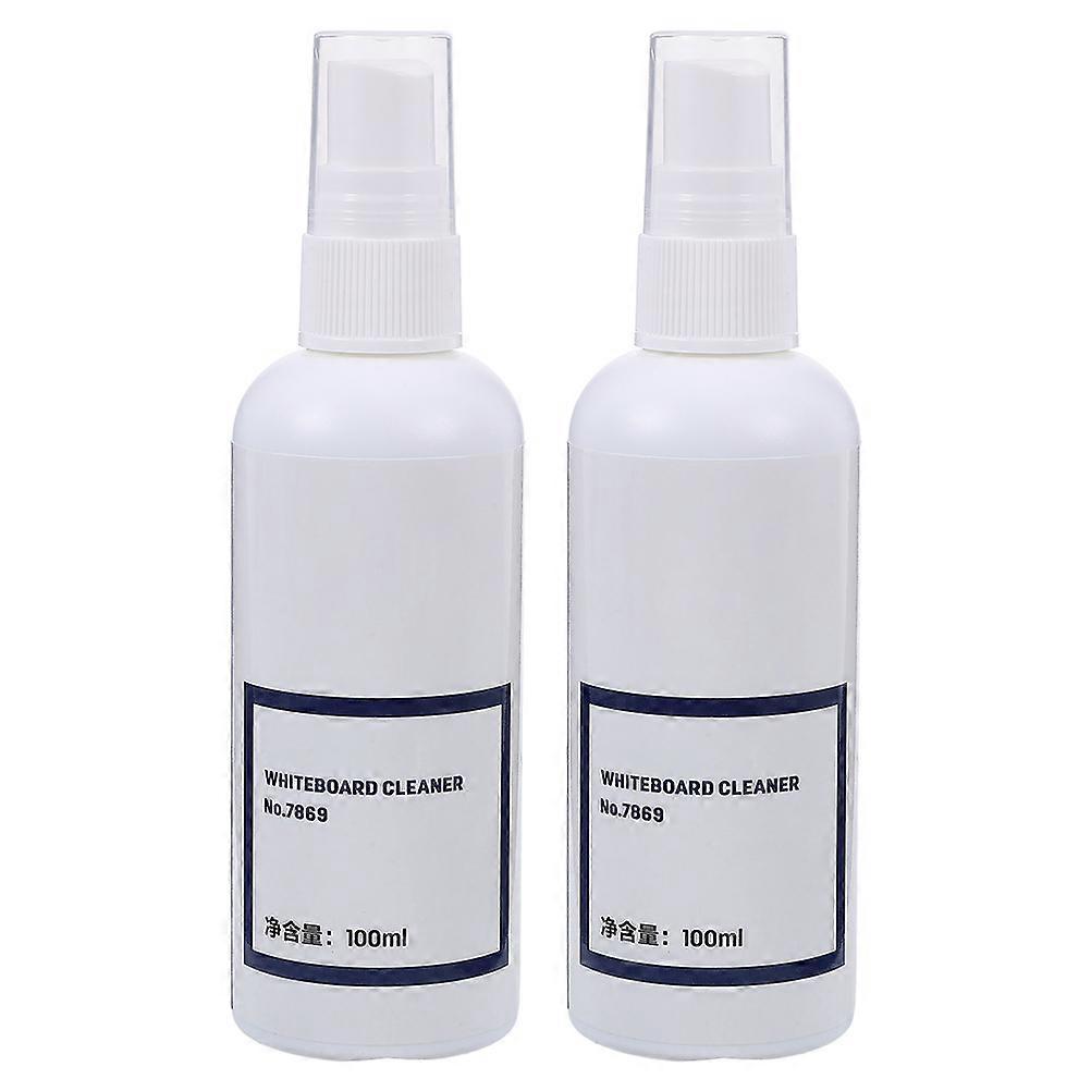 Whiteboard Cleaner Spray 2Pcs Cleaning Solution Bottle Suitable For Adult Use In Conference Rooms And Classrooms 100ml