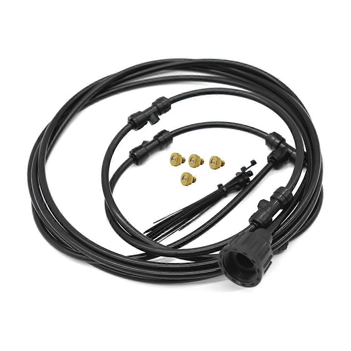 Outdoor Misting Fan Kit, Ring Misting Line for Cooling System