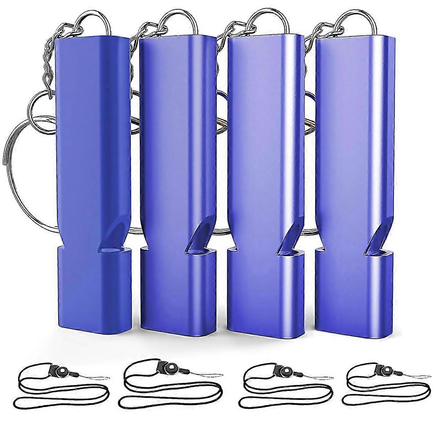 For 4pcs Survival Whistle Whistleblue