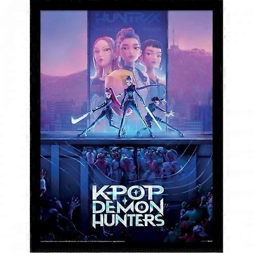 K-Pop Demon Hunters Key Art Framed Poster