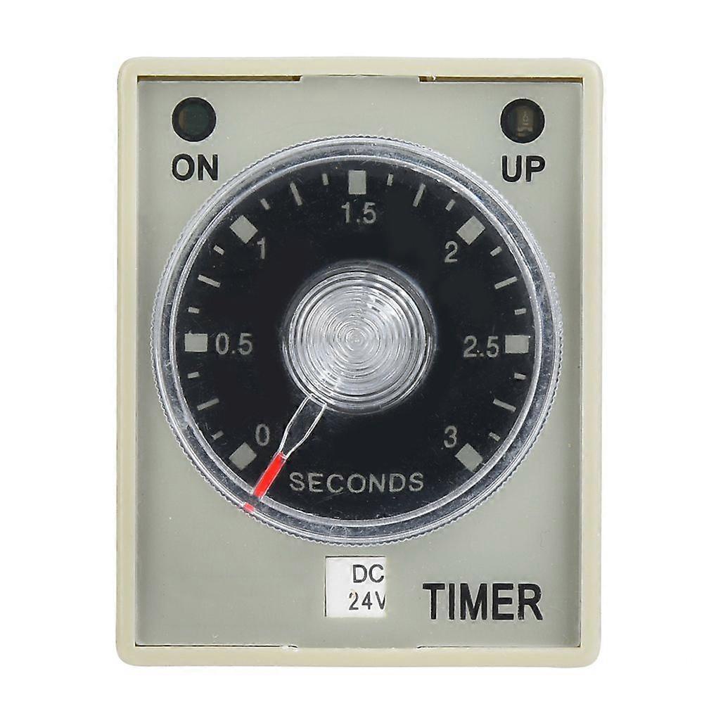 AH3-3 Timer Relay Electronic Type Adjustable Release Delay Time Relay 8 Pins 3S (DC24V)