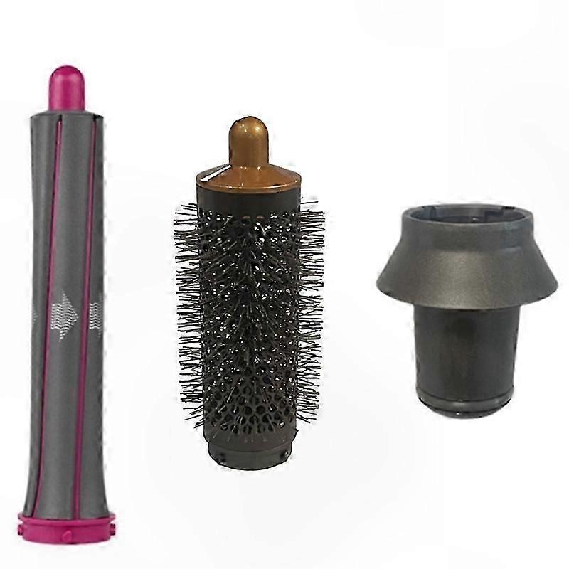 Curling Barrels and Adapter for Hair Dryer Styling Comb Attachment Cylinder