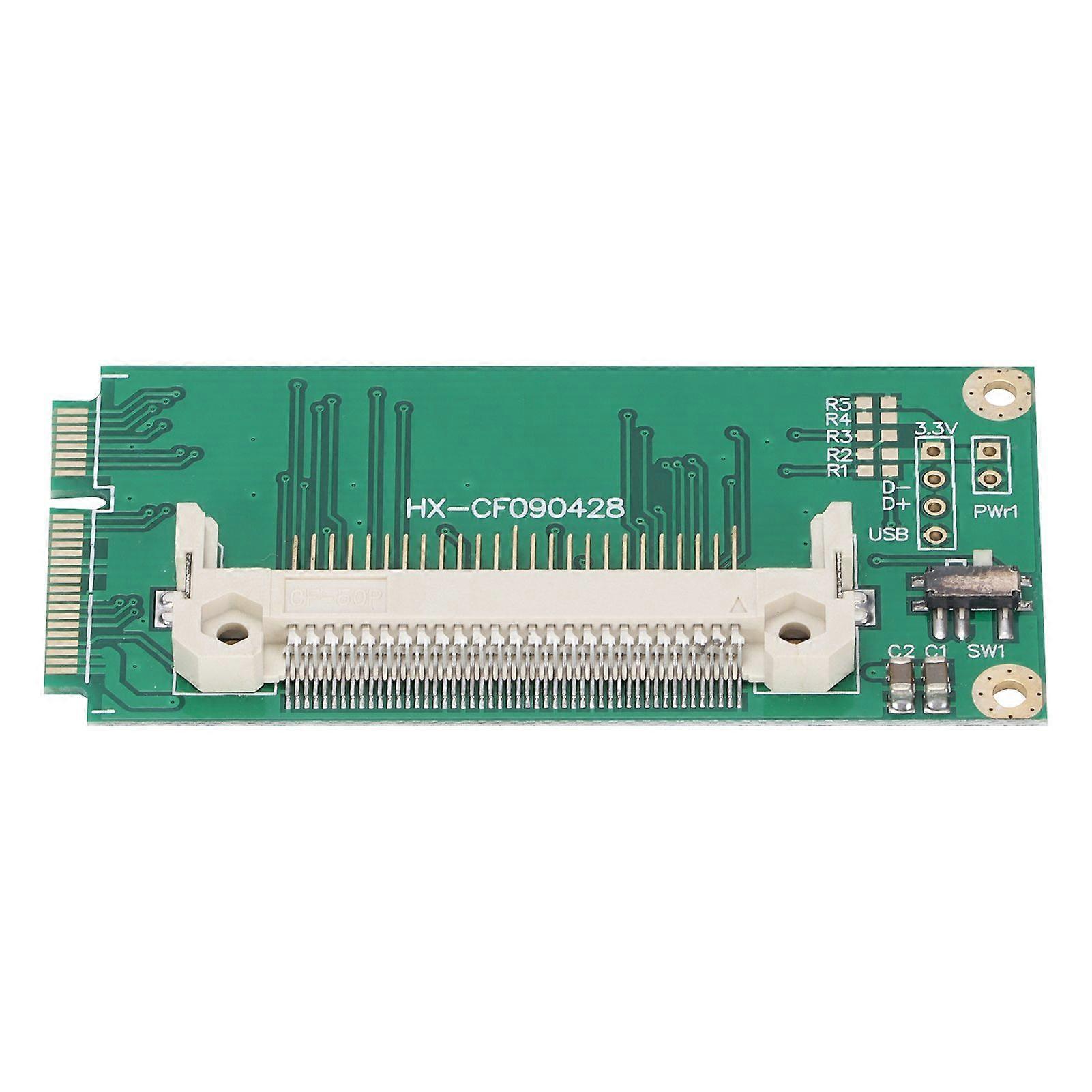 CF Card Converter Portable Green Board PCIE Riser Card for Windows3.1/Win7/Win8/Vista NT4/98SE/Linux