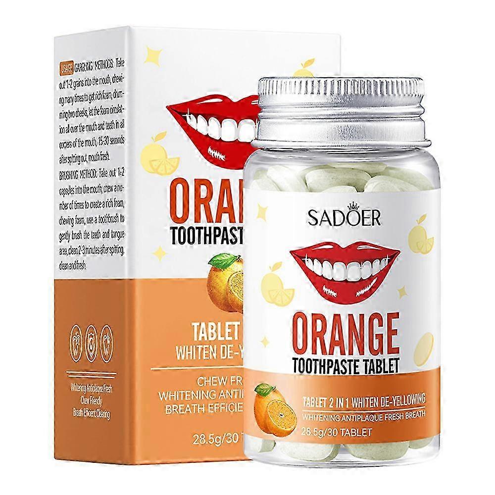 Travel Flavor Solid Toothpaste, Clean Mouth, Fresh Breath, Fresh Fruit Flavor, Mild And Non-Irritating Compact And Easy To Carry