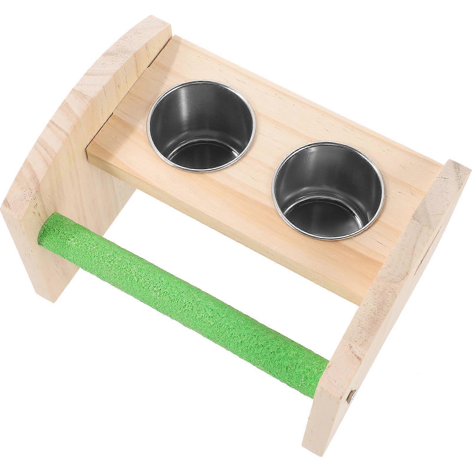 Stable Base Parrot Stand Bird Perch Rack for Parrot Training 2Pcs