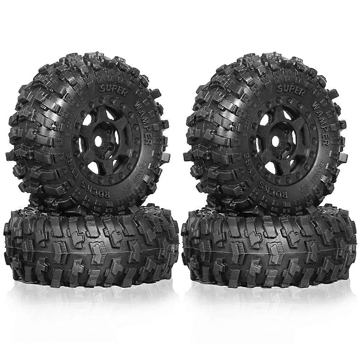 4pcs 51mm 1.0inch Beadlock Wheel Tire Set