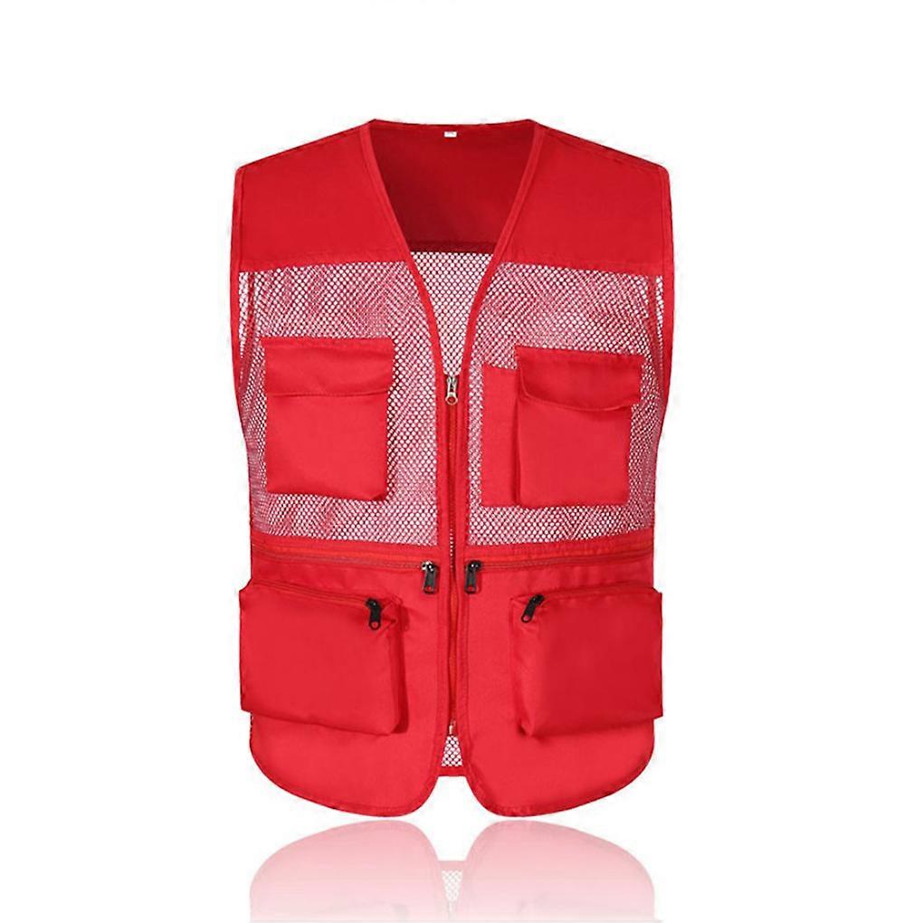 NERIES Fishing Jacket with Front Pockets Multiple Size Waistcoat Accessories