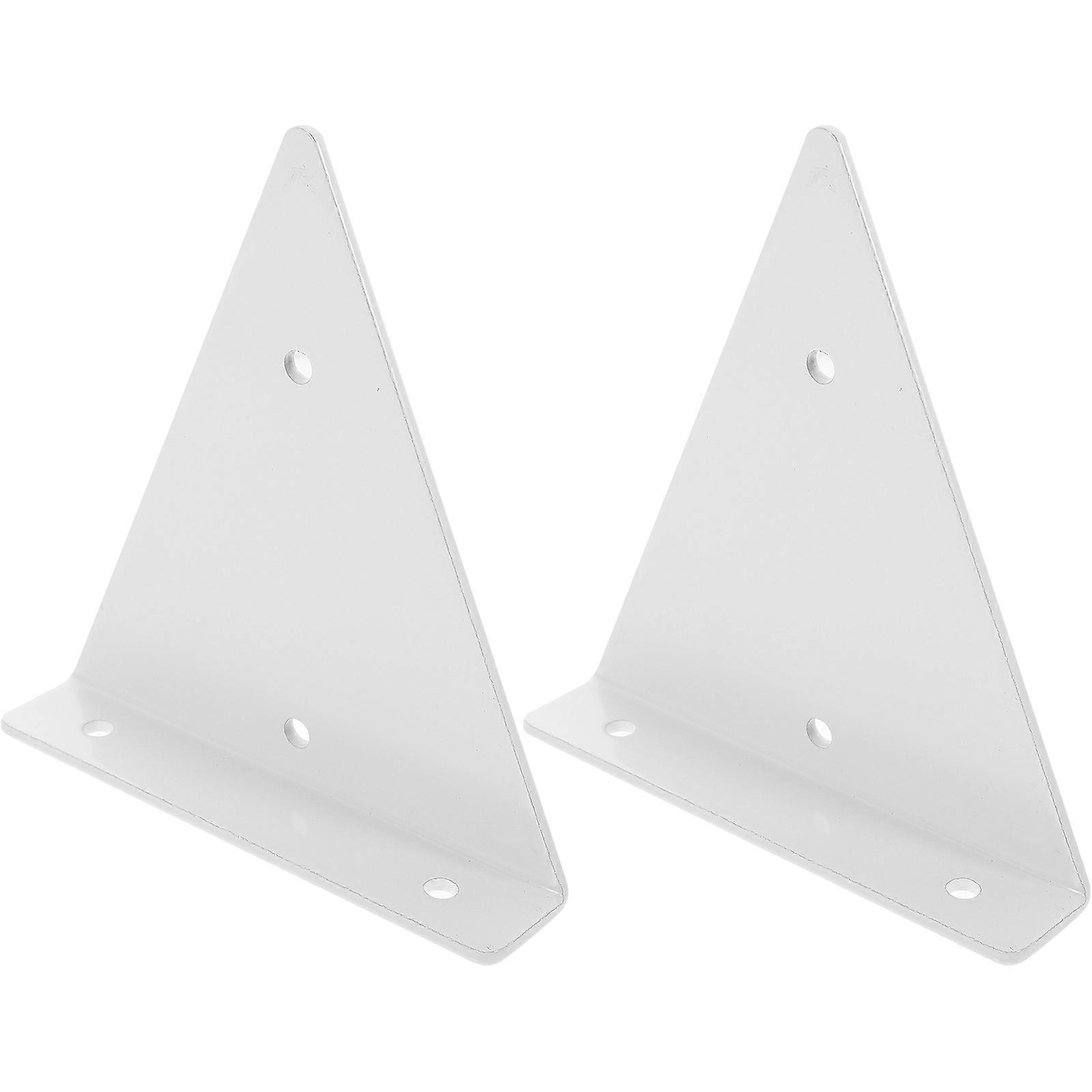 Invisible Design Shelf Bracket Stable Right Angle Structure Sturdy Iron Support 6 Sets