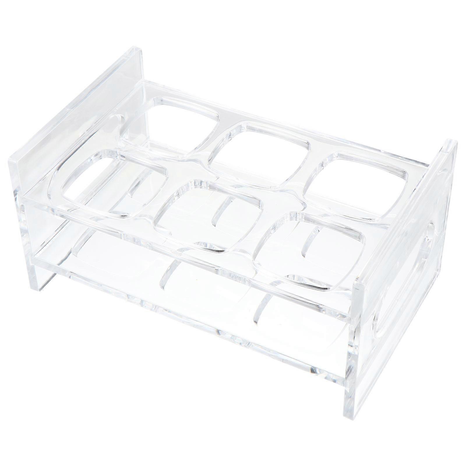Transparent Acrylic Holder for Rack Liquor Display 2Pcs