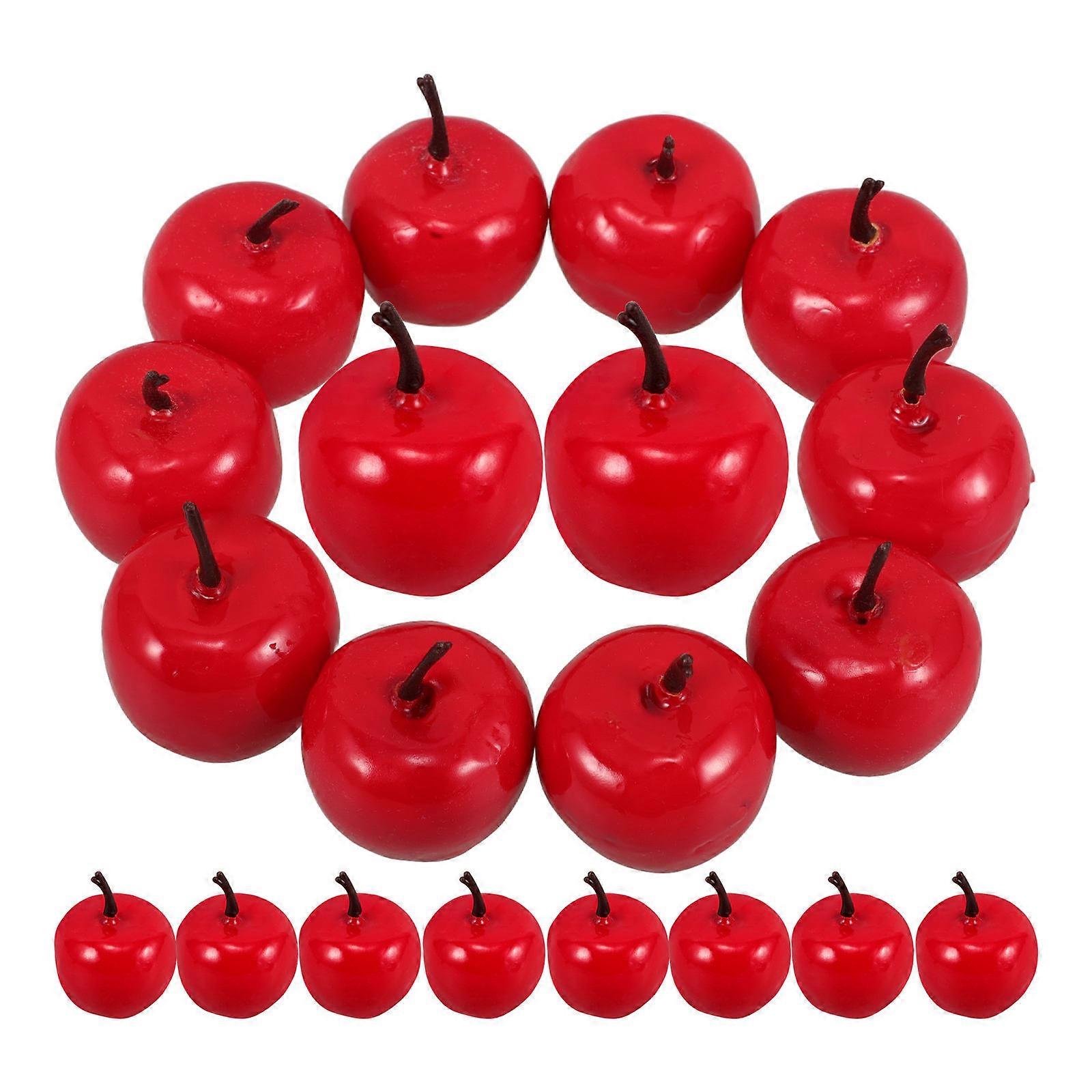 Artificial Red Foam Props for Table Centerpiece 100Pcs Realistic