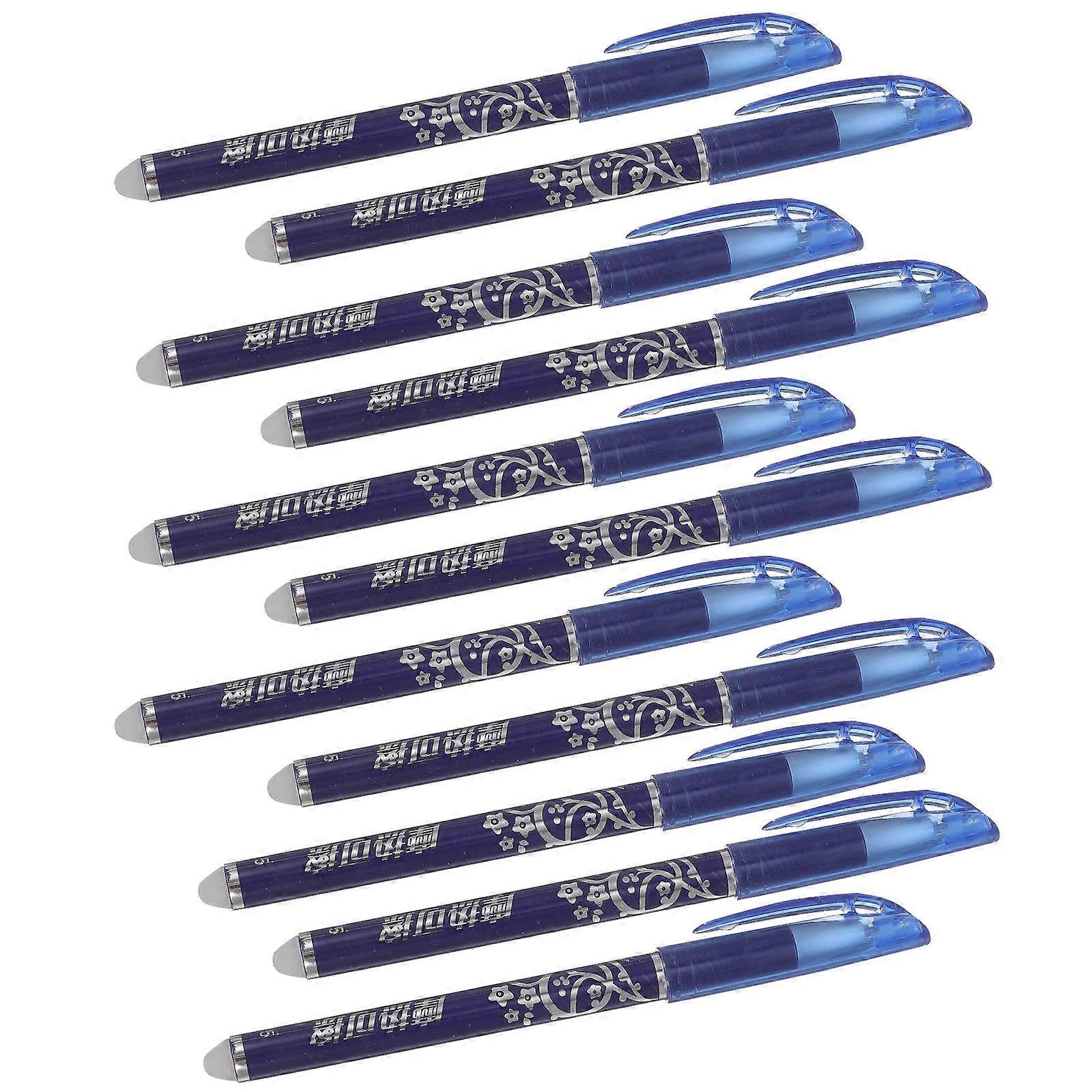 Erasable Pens Set 48 Pcs For Office Workers 14.5X1.5cm Convenient Blue Writing Instruments