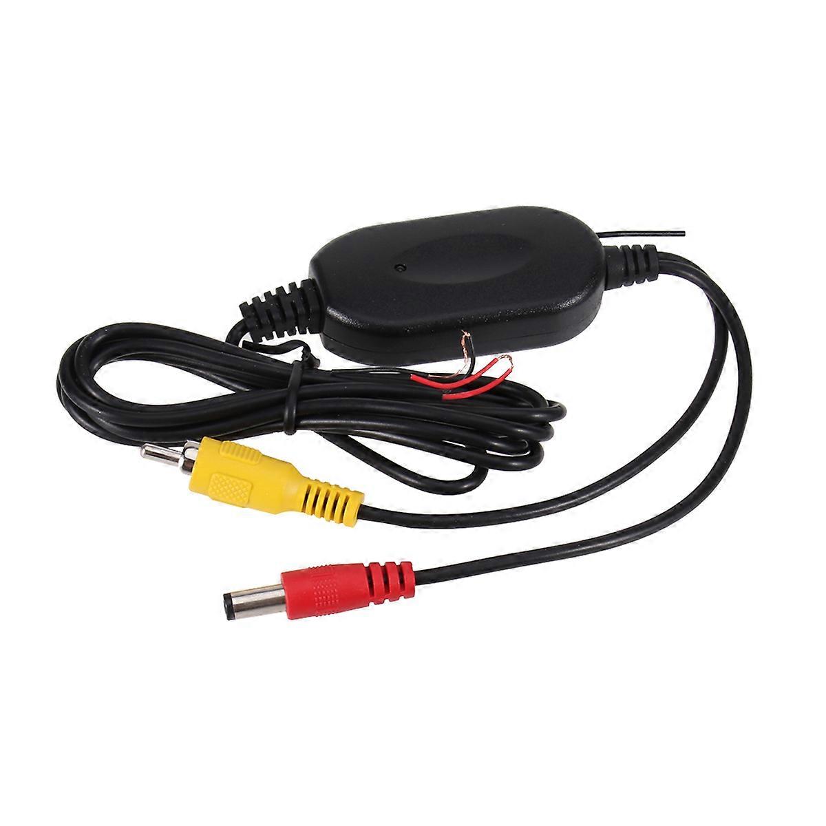 Video Transmitter and Receiver Wireless for 24V Car Rearview Camera Black for Dvd Player 1Pcs