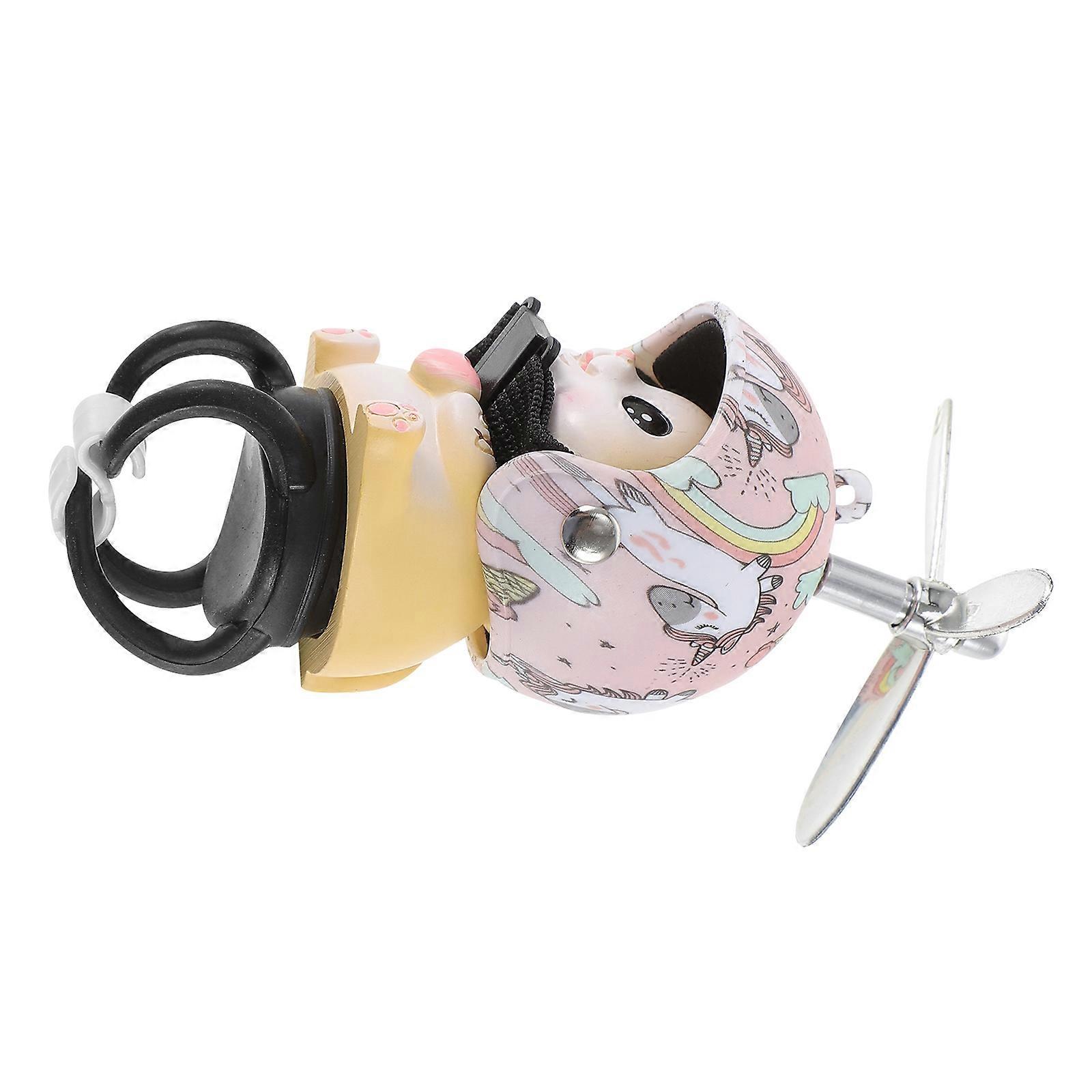 Creative Cat Toy with Propeller for Decoration 5Pcs Bike Dashboard Decor