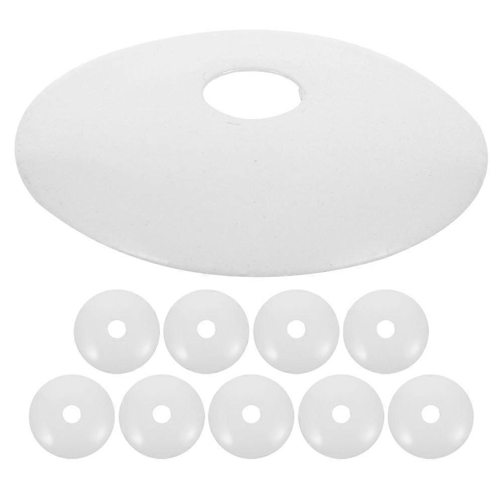 Round Canopy Light Ceiling Plate Cover for Pendant Light 20Pcs White Iron