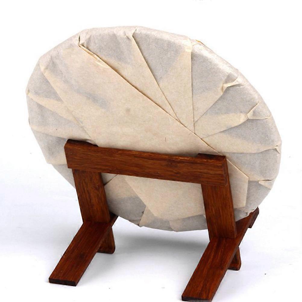 Tea Display Rack 1Pcs Tea Cake Holder for Home Decoration and Living Room in Light Brown Wood