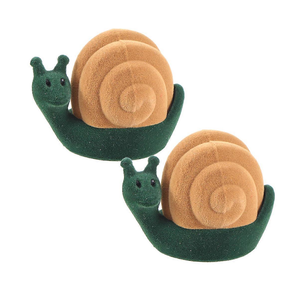 Jewelry Storage Organizer Snail Shape for Ring Boxes 4Pcs Pack