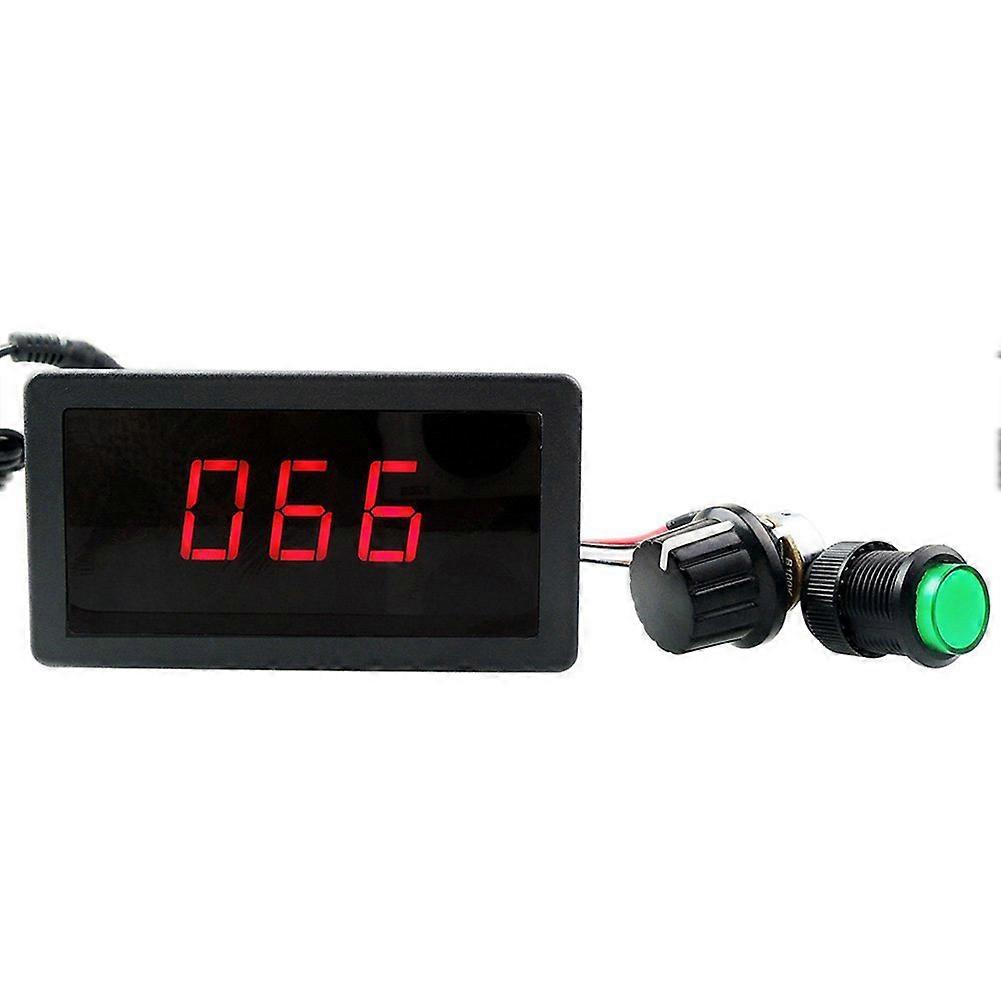 Control Driver Motor Controller Digital Display Pwm 2Pcs Black