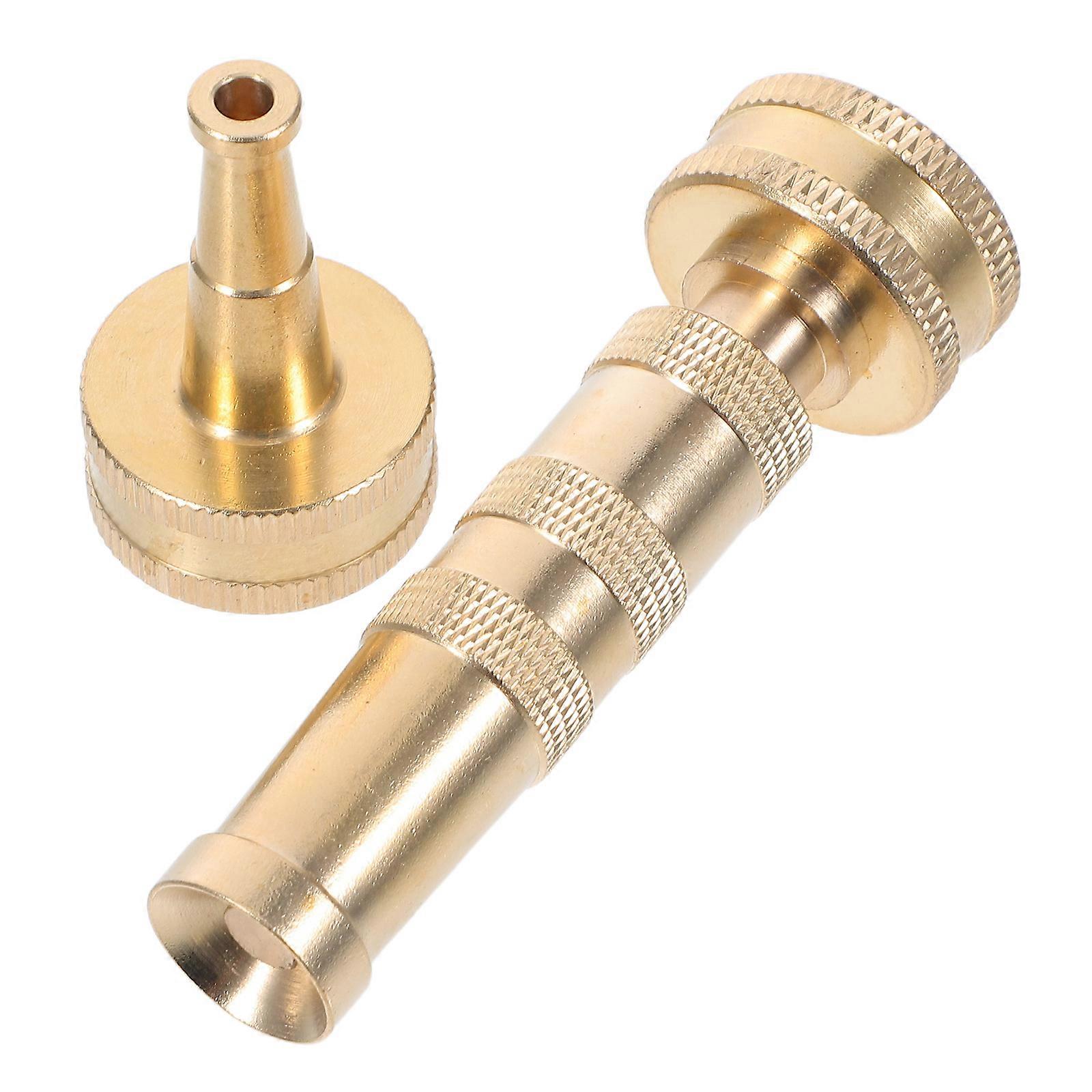 Durable Brass Garden Hose Nozzle with Adjustable Spray 4Pcs Set
