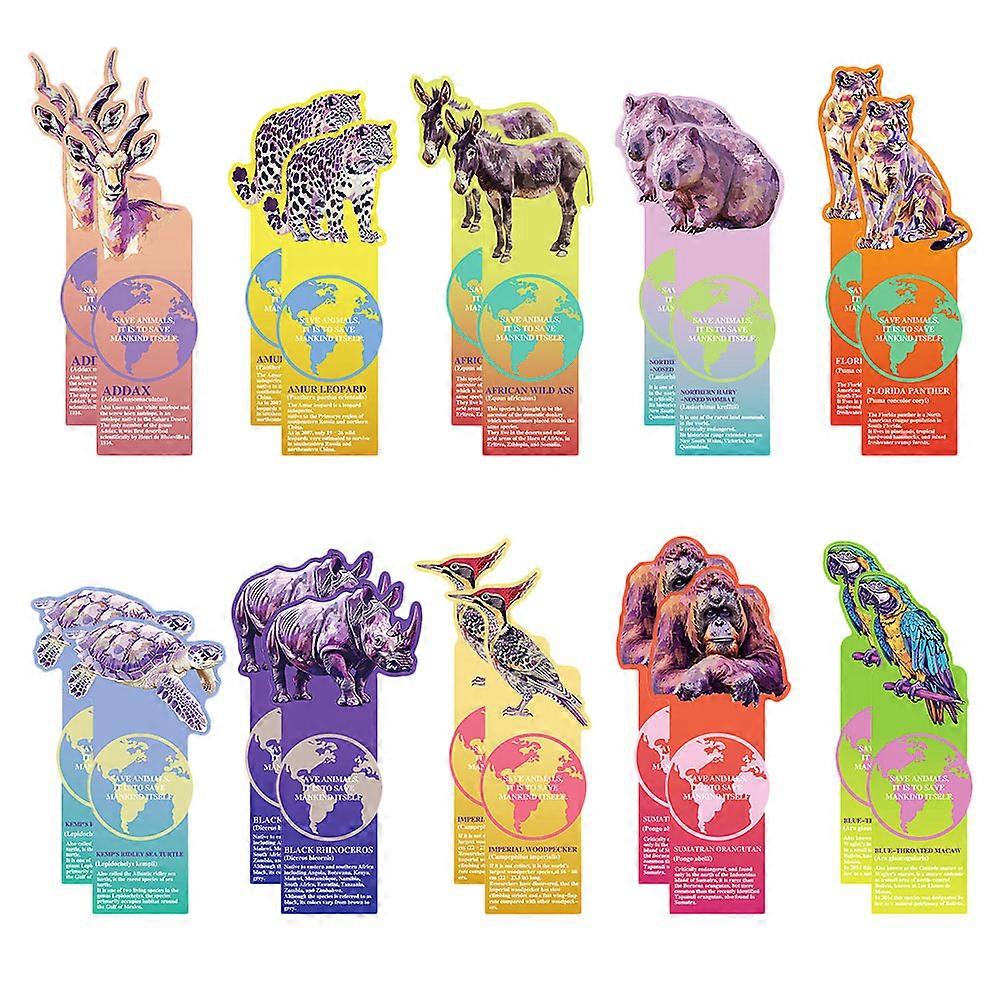 Paper Bookmark Animal Bookmarks for Reading Decoration 100Pcs