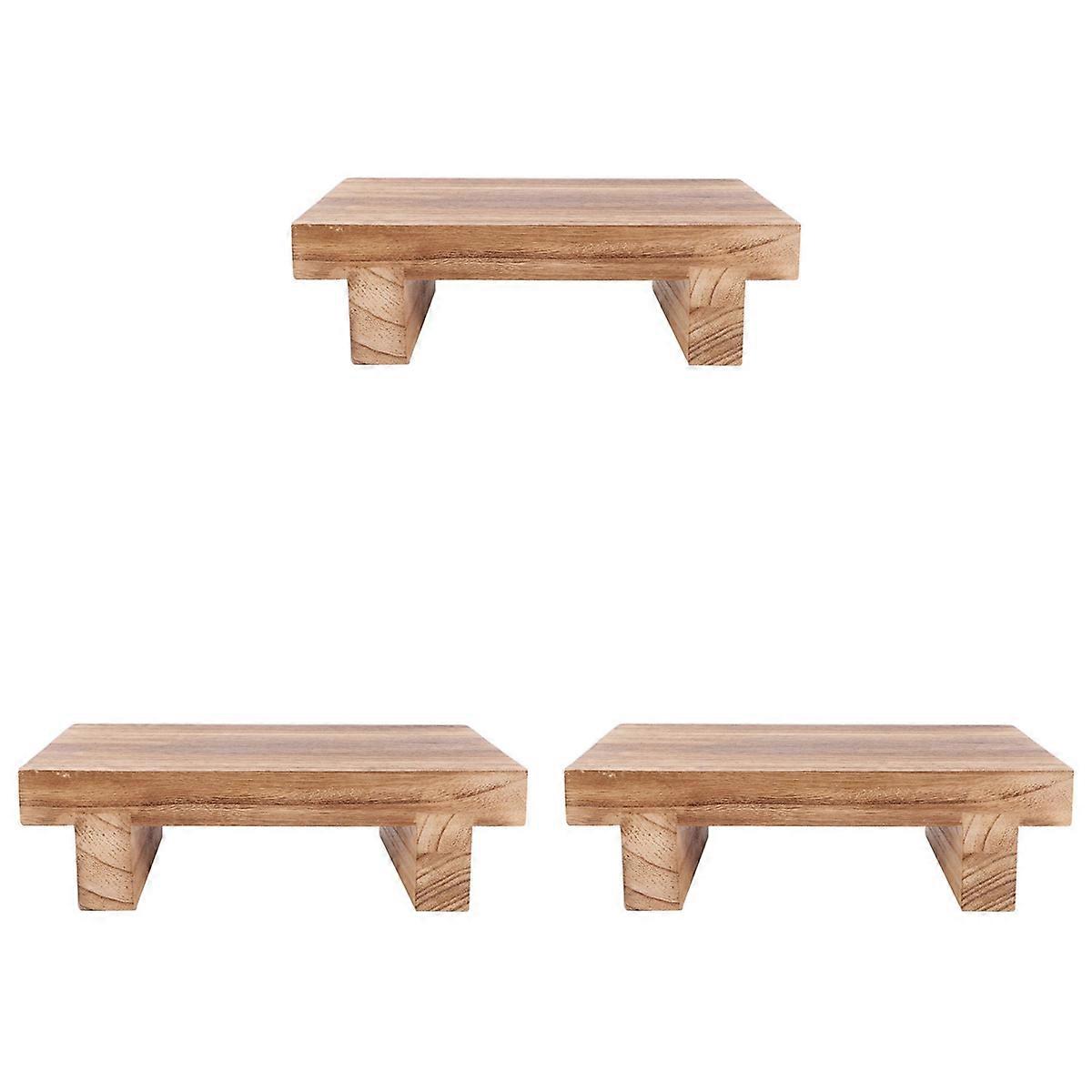 Wooden Step Stool for Adults, Bed Stool for High Beds, Kitchen