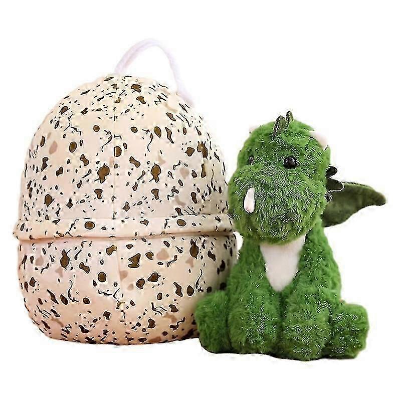 New 2 in 1 Dinosaur Plush Toy Green Dinosaur Plush Toy With Dragon Egg Kids Gift