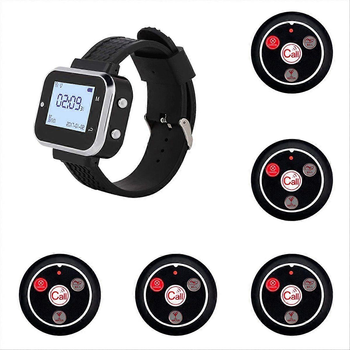 5 Call Button 1 Wrist Watch Pager B