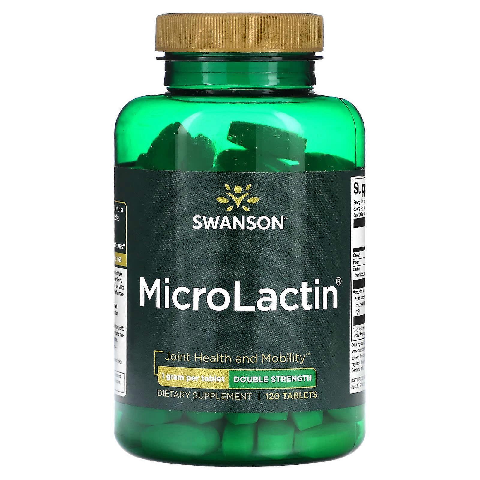 MicroLactin, Double Strength, 1 g, 120 Tablets