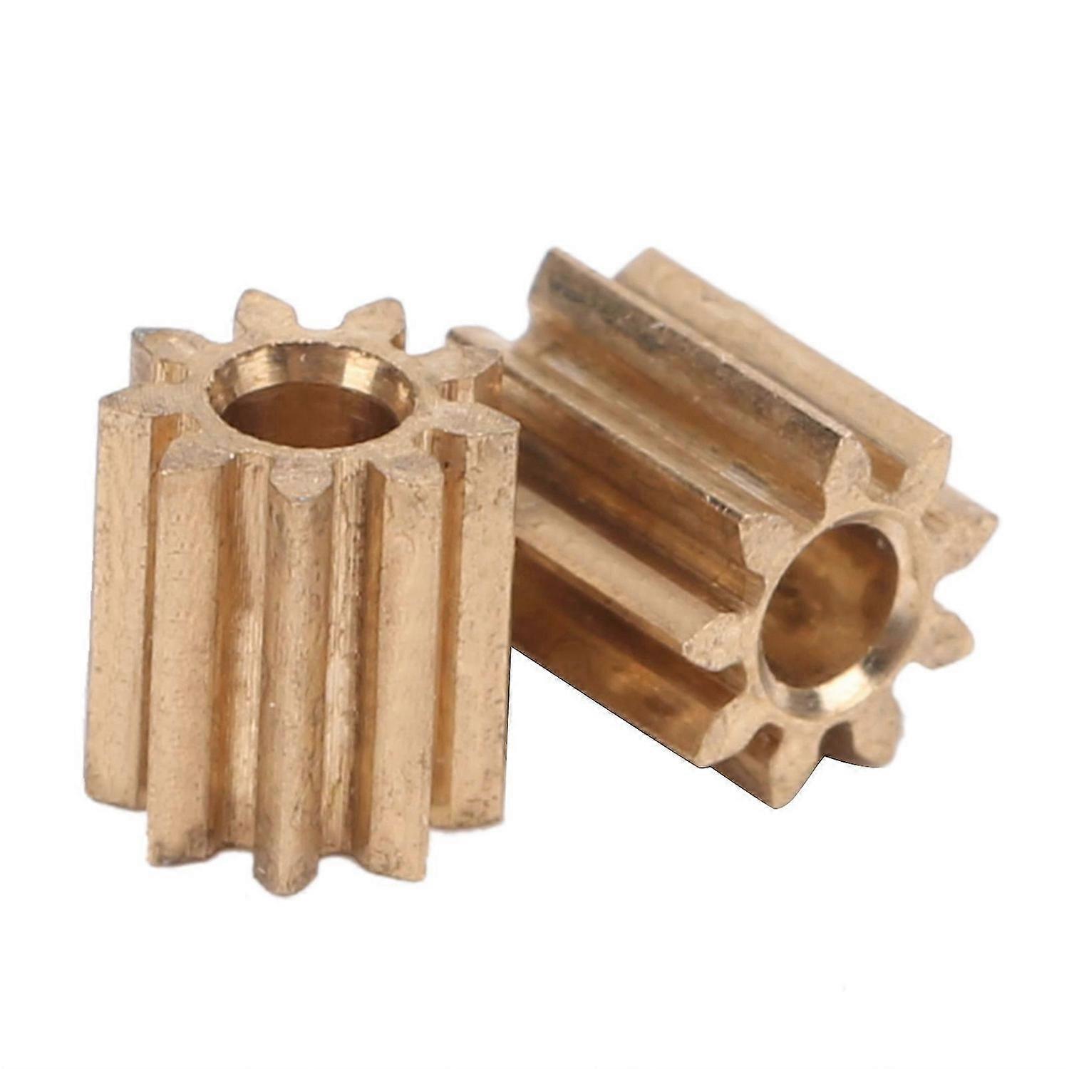 2pcs Motor Pinion Gear Brass Replacement for Duplo Intelli Lok Module 0.5 9 Teeth